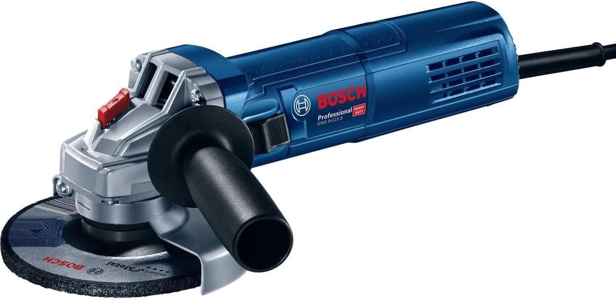 Bosch Professional GWS 9,115 S Avuç Taşlama Makinesi-Devir Ayarlı (900 W, Disk Çapı: 115 mm, 2.800-11.000 dev/dak)