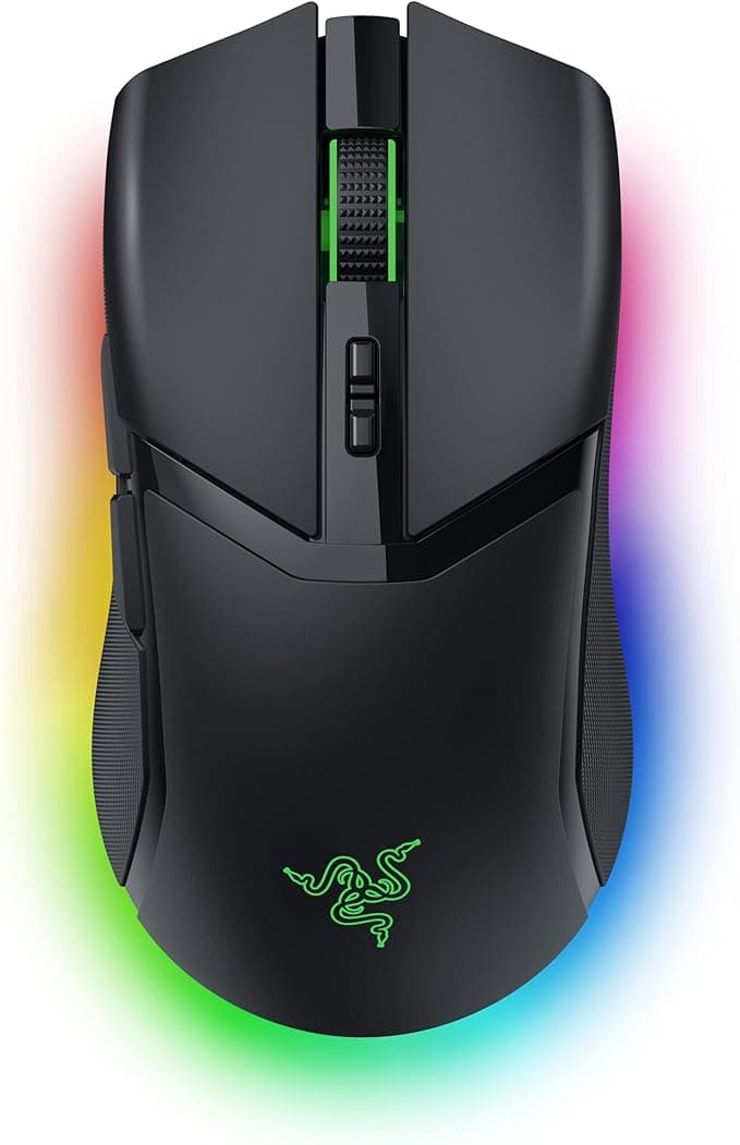 Razer Cobra Pro - RGB'li bireysel kablosuz oyun faresi (10 özelleştirilebilir düğme, 11 bölgeli Chroma aydınlatma, 30K'lı Optical Focus Pro sensörü) Siyah